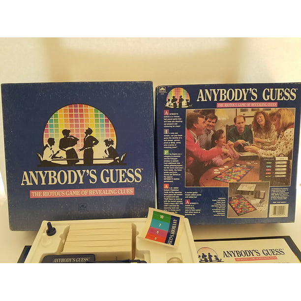 Vintage 1990 Golden 4255 Anybody's Guess Board Game of Revealing Clues for sale online